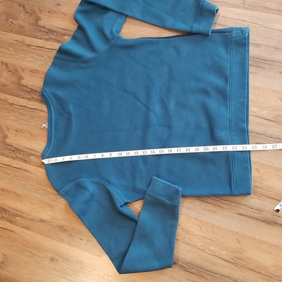 UNDER ARMOUR Blue Teal Crewneck AllSeason Gear Sweatshirt Kangaroo Pocket SM=4-6 - Picture 9 of 11